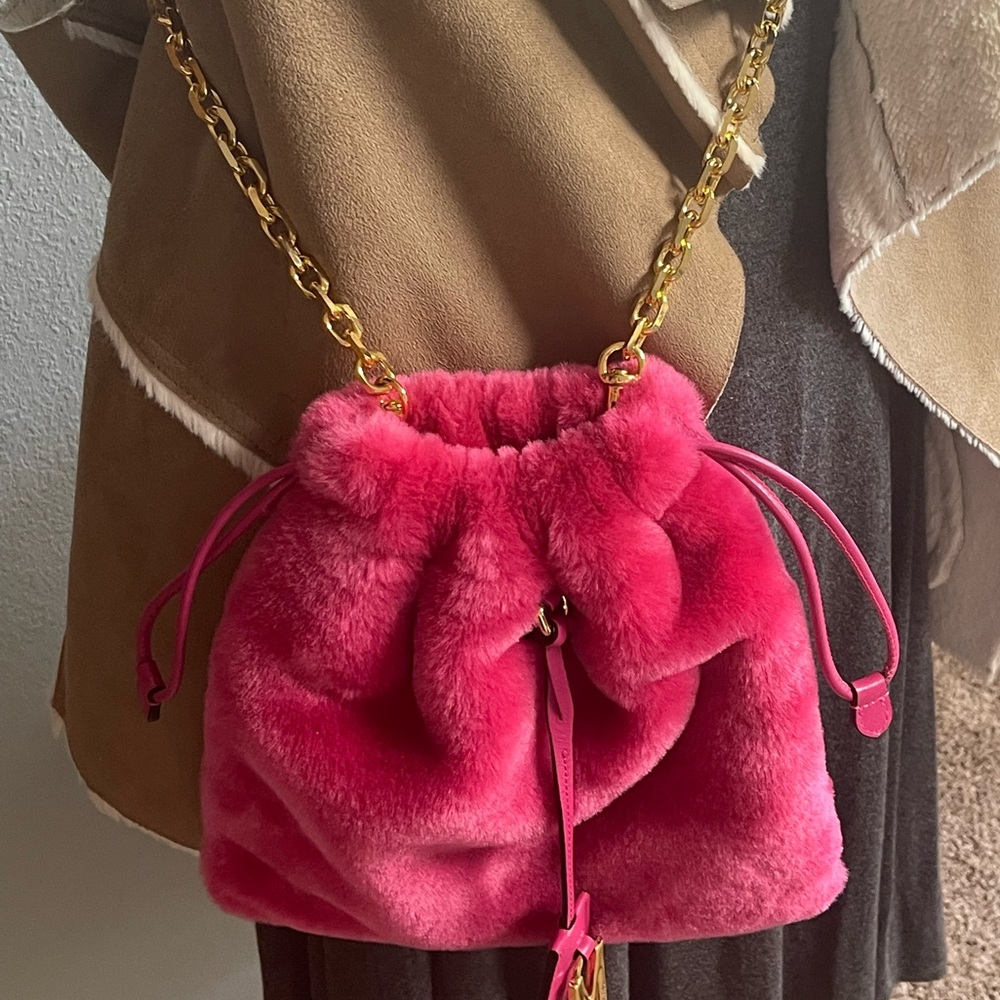 MOSCHINO Soft Fabric Bucket Bag - Picture 3 of 6
